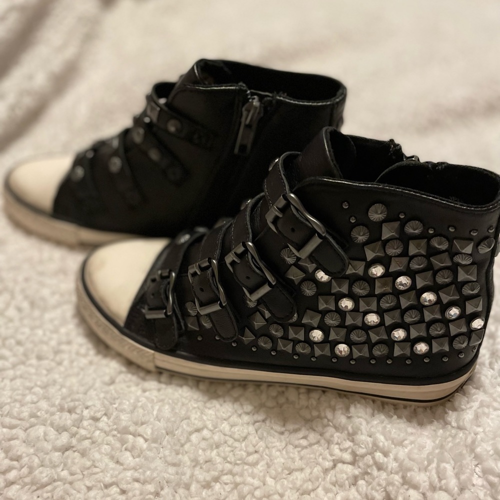 ASH Girls' Viper-K Sneaker, Black, 34 EU(3 M US Little Kid)